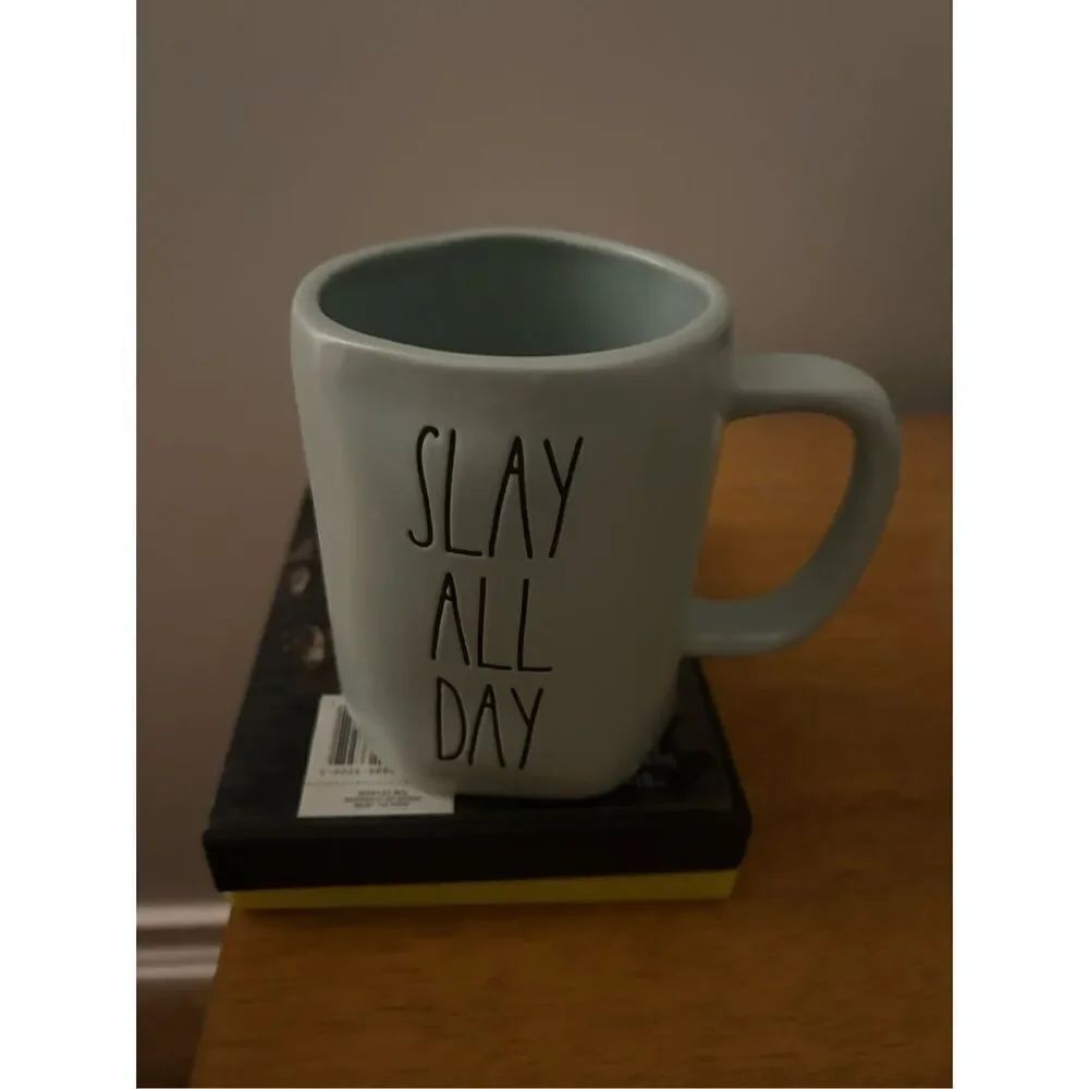 Rae Dunn "SLAY ALL DAY" Mug Blue